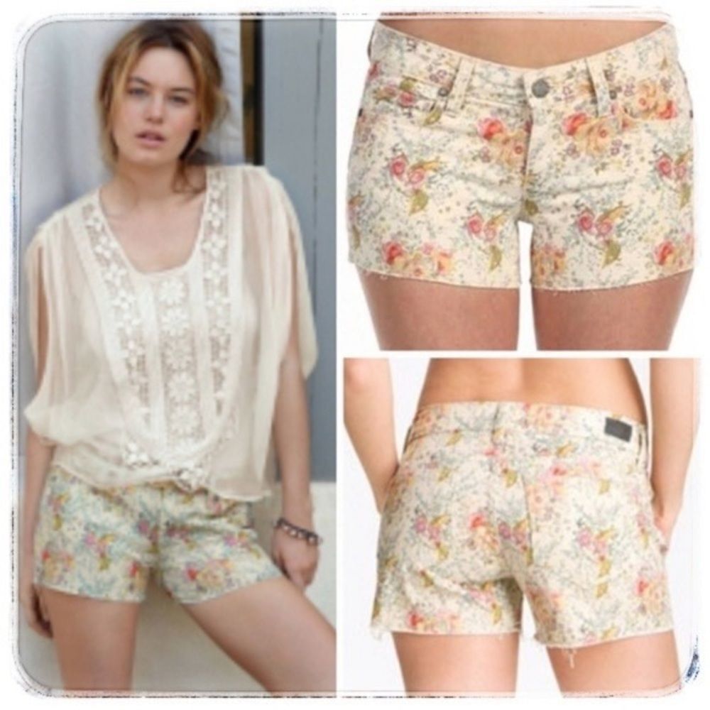 PAIGE Liberty Floral Shorts